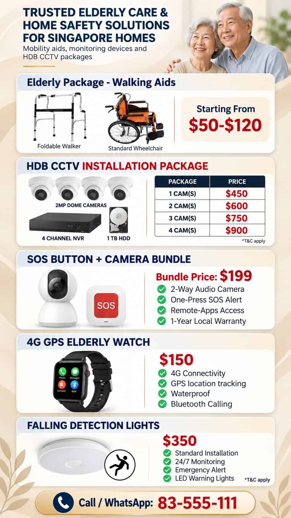 One Stop Office Solution elderly care and home safety offers Singapore